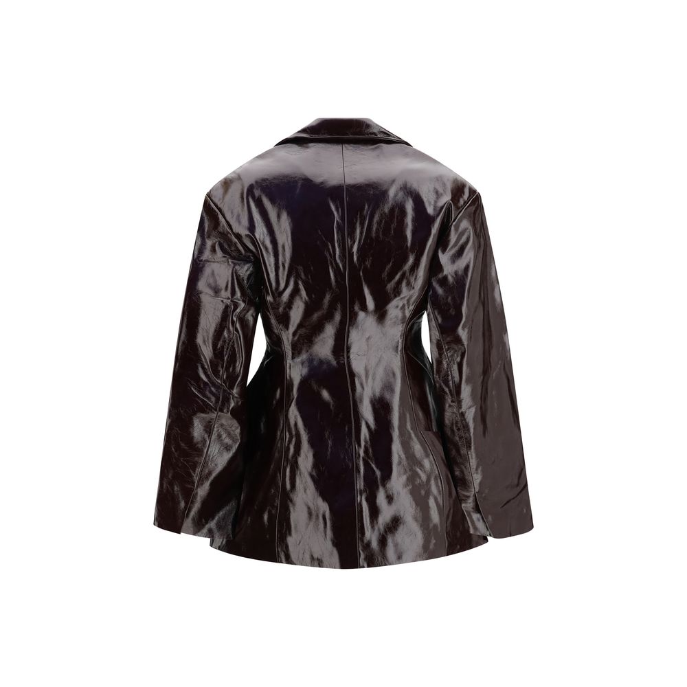 Bordeaux Polyethylene Full-Length Jacket