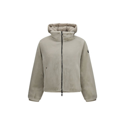 Beige Nylon Full-Length Jacket