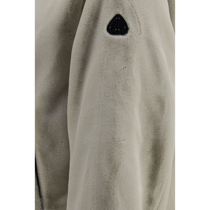 Beige Nylon Full-Length Jacket