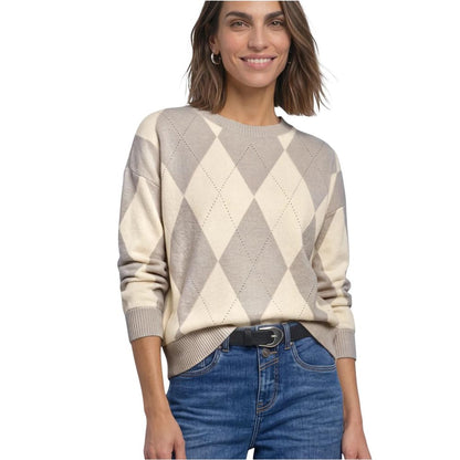 Beige Polyester Sweatshirt