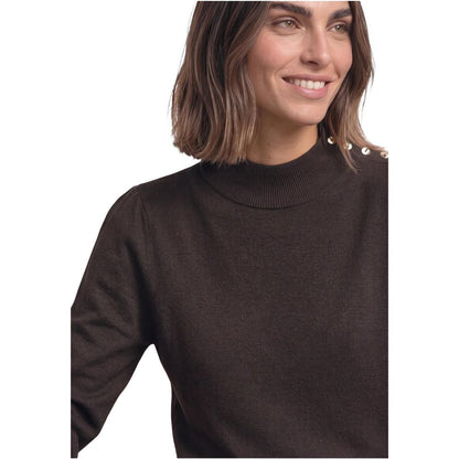Brown Viscose Sweatshirt