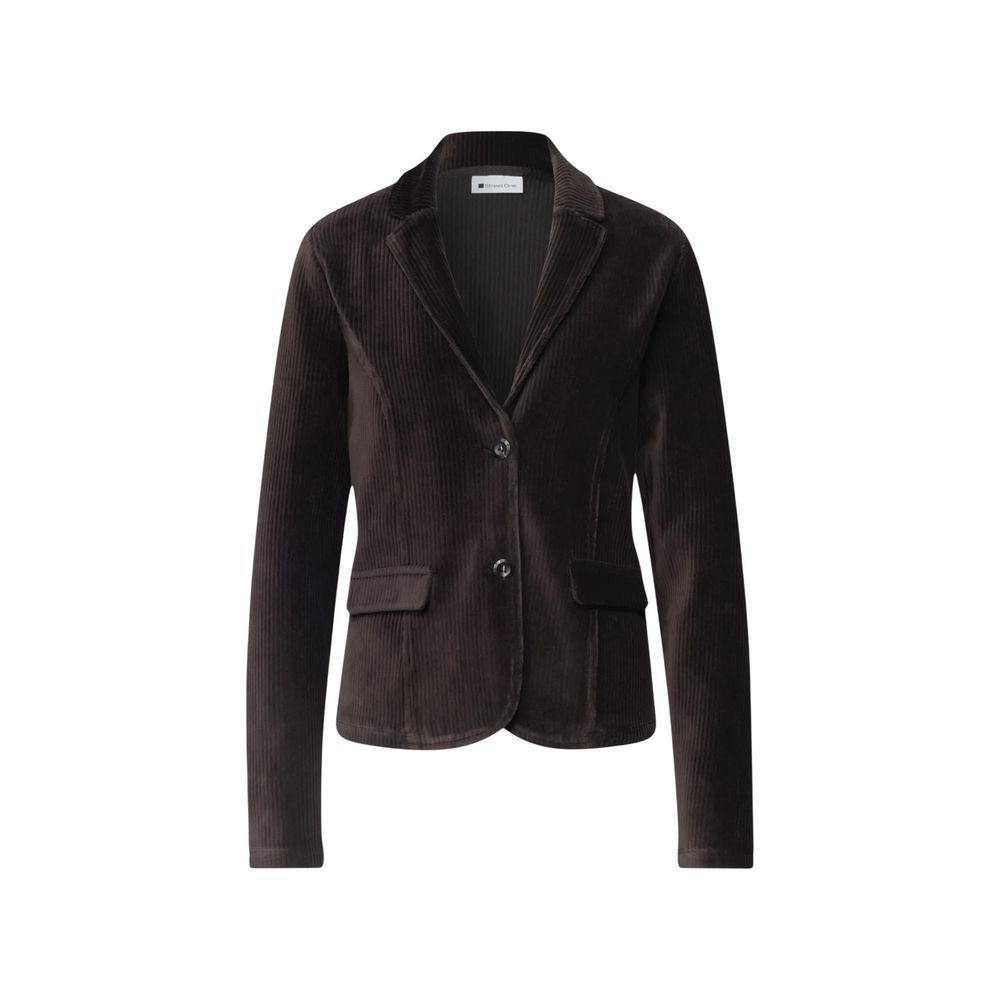 Brown Cotton Blazer