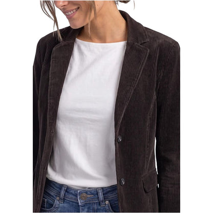 Brown Cotton Blazer
