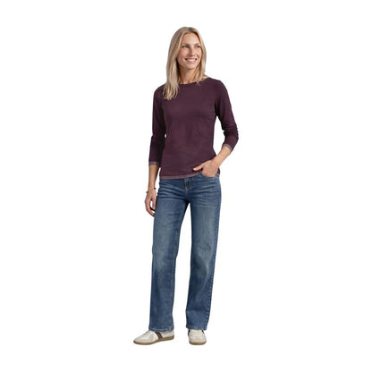 Purple Cotton Long Sleeve T-Shirt