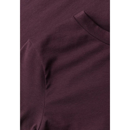 Purple Cotton Long Sleeve T-Shirt