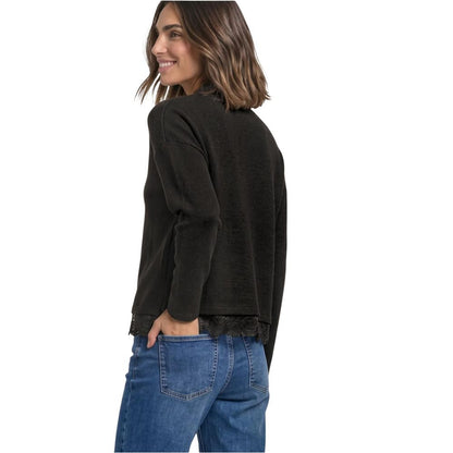 Brown Polyester Long Sleeve T-Shirt