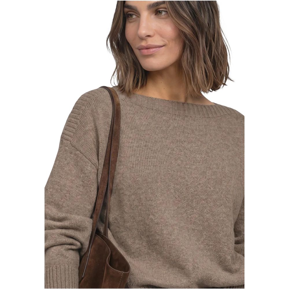 Beige Cotton Sweatshirt