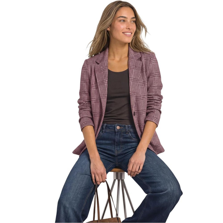 Purple Polyester Blazer