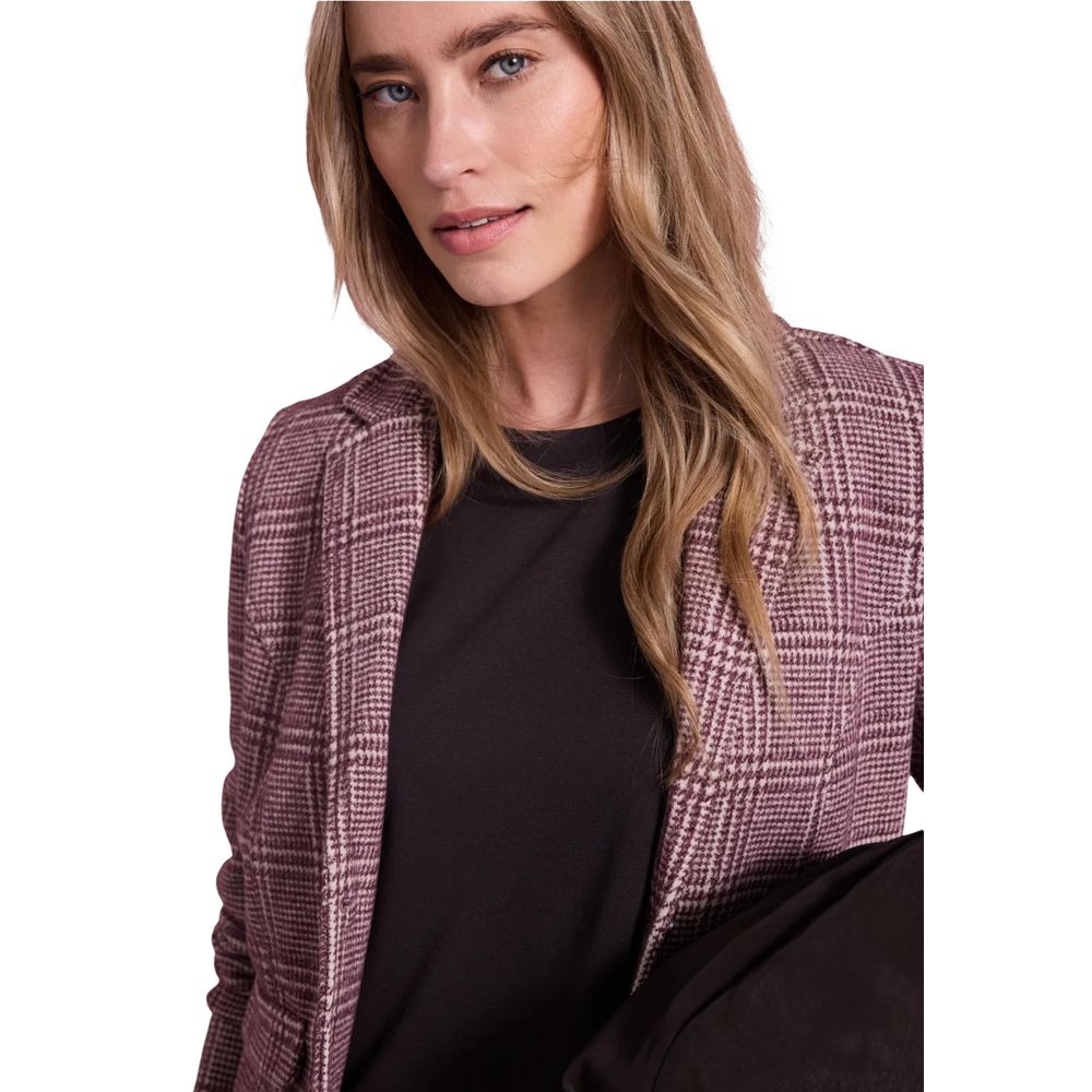Purple Polyester Blazer