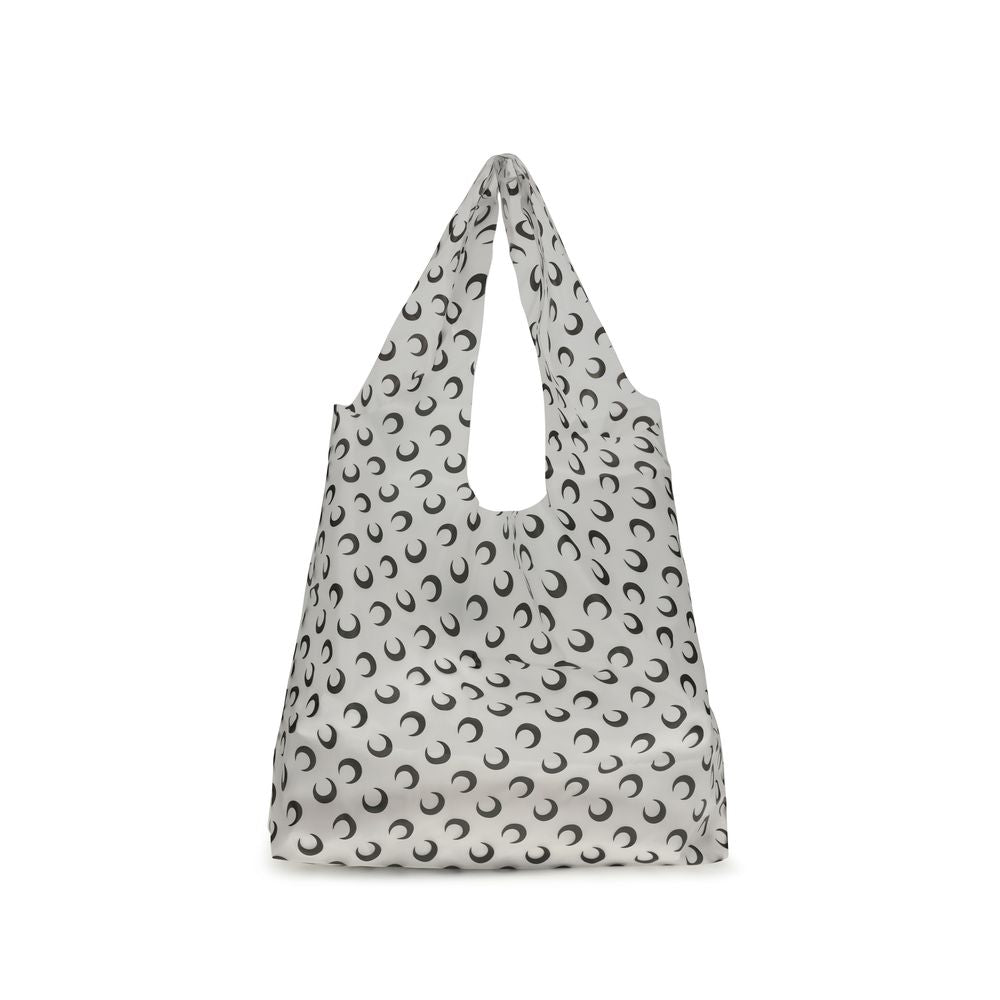 White Polyurethane Shoulder Bag