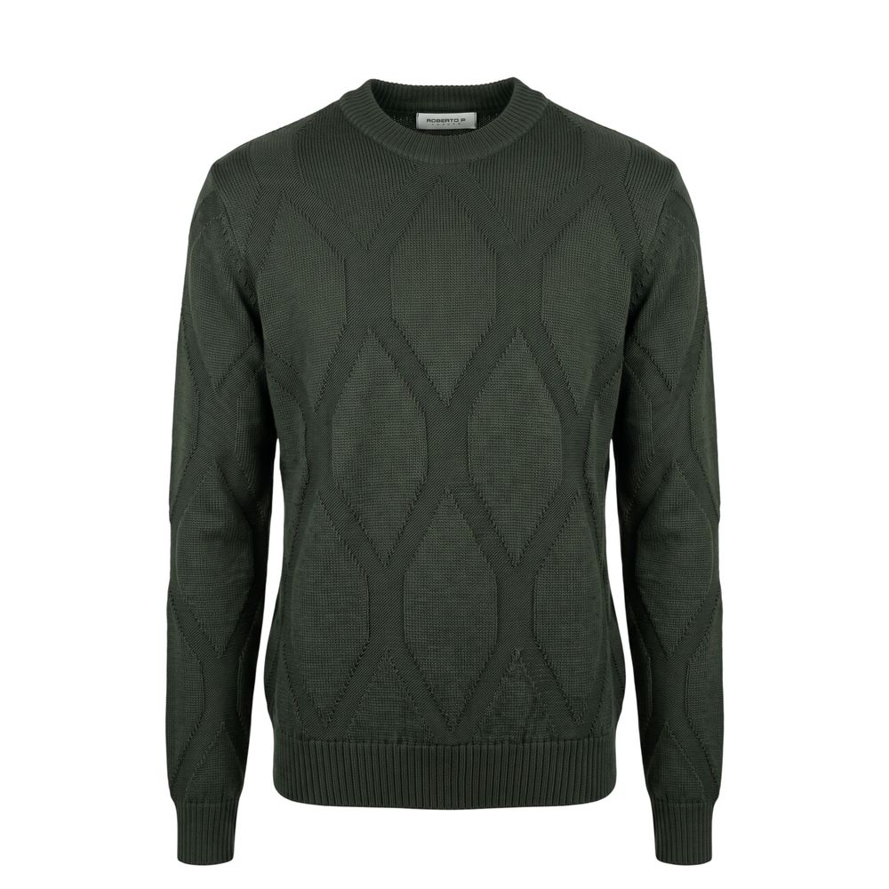 Green Wool Men's Sweater
