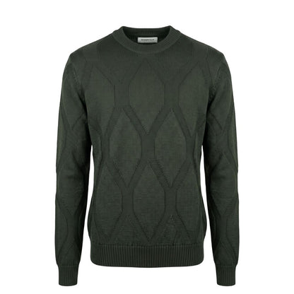 Green Wool Men's Sweater