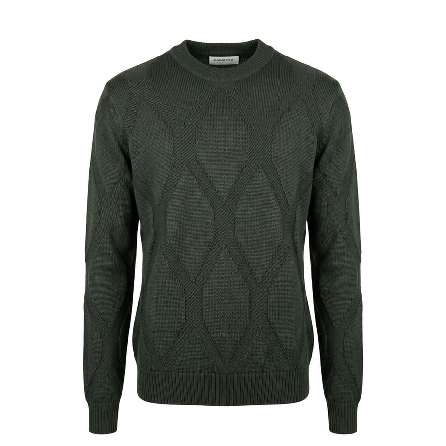 Green Wool Men's Sweater