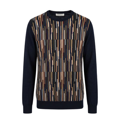 Blue Wool Men's Sweater