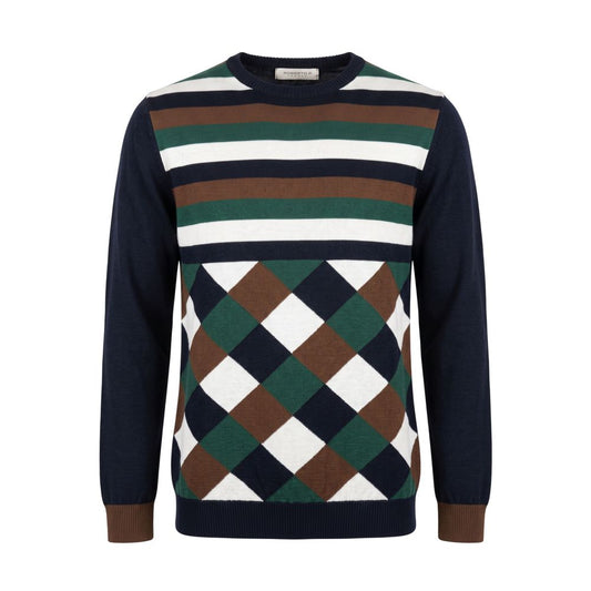 Blue Wool Men's Sweater
