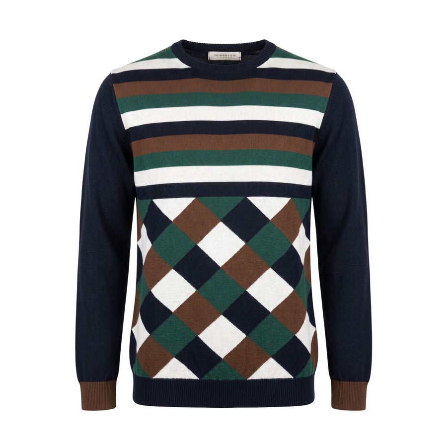 Blue Wool Men's Sweater