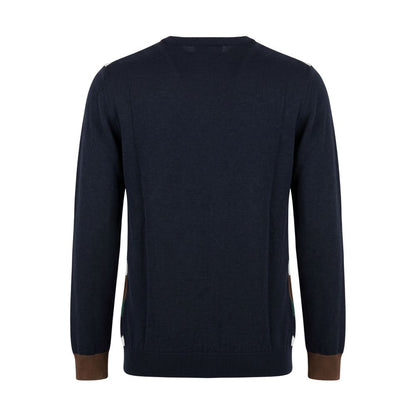 Blue Wool Men's Sweater