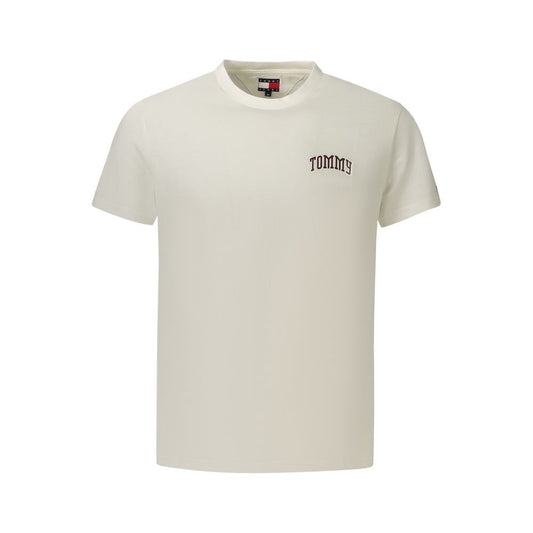 White Cotton Mens T-Shirt