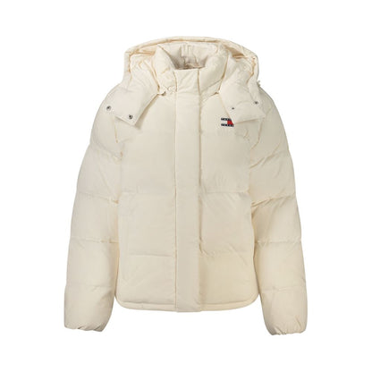White Polyester Women's Jacket