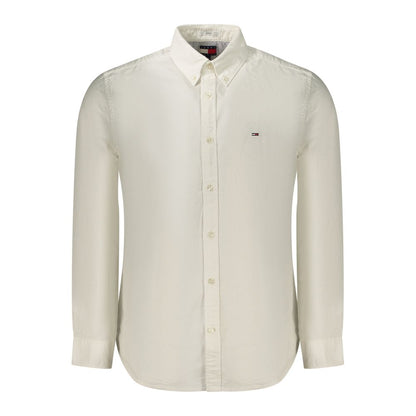 White Cotton Men's Shirt