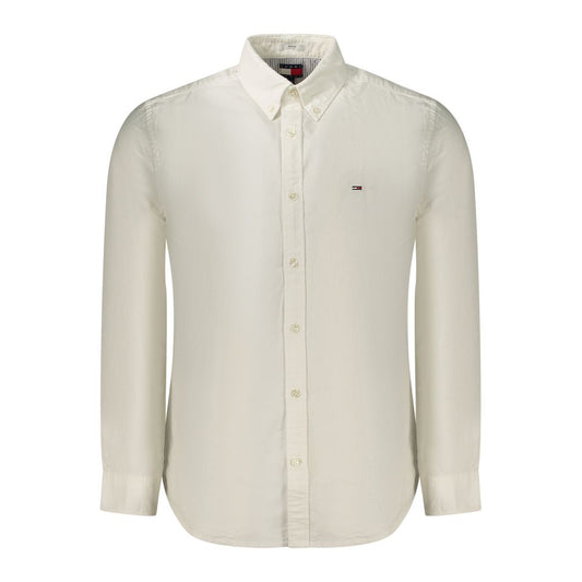 White Cotton Men's Shirt