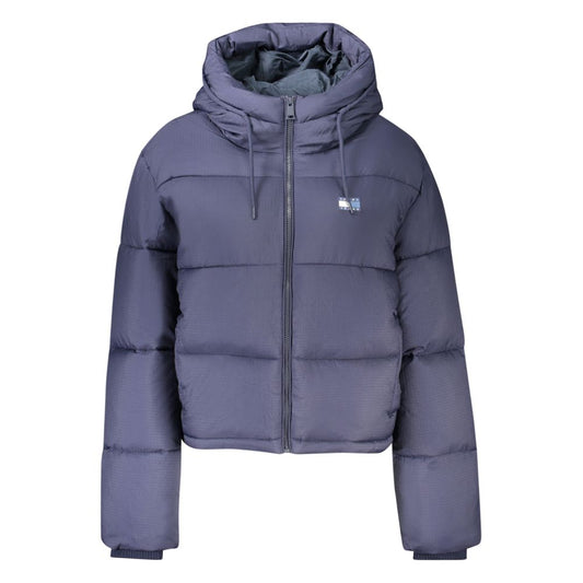 Blue Polyester Womens Jacket