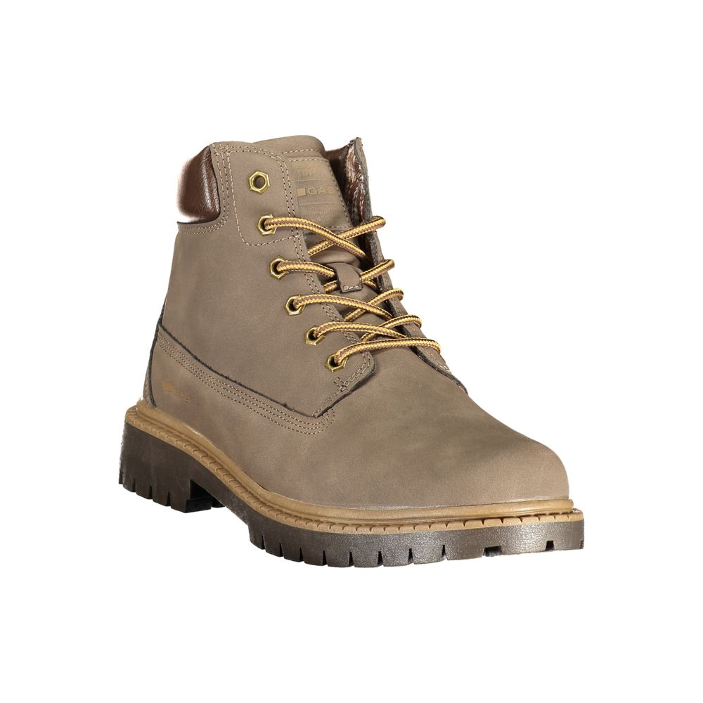 Brown Polyurethane Men's Boot