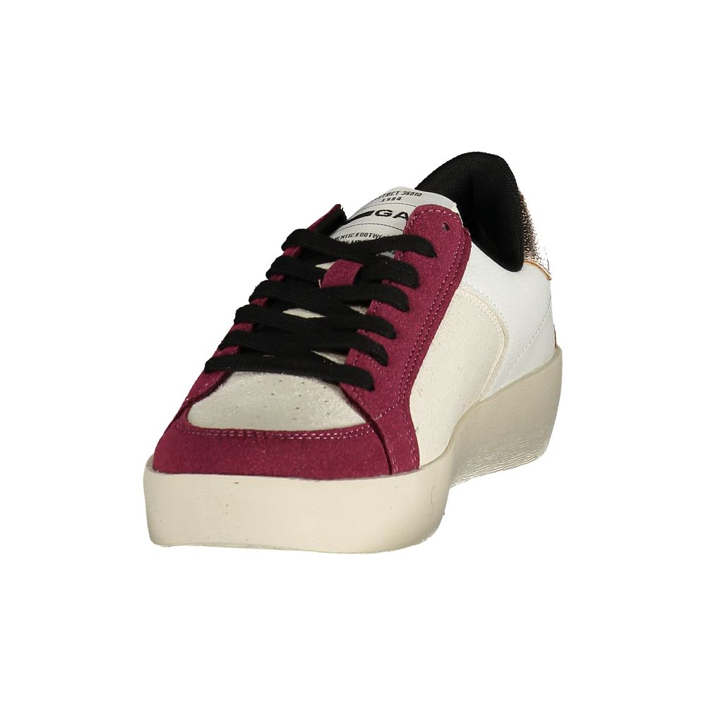 White Polyurethane Women's Sneaker