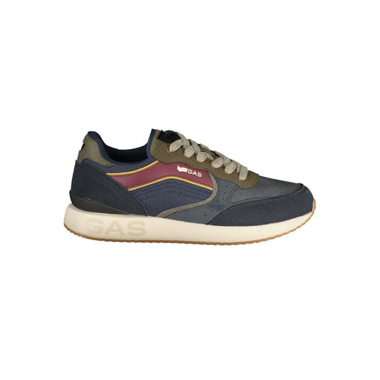 Blue Polyurethane Men's Sneaker