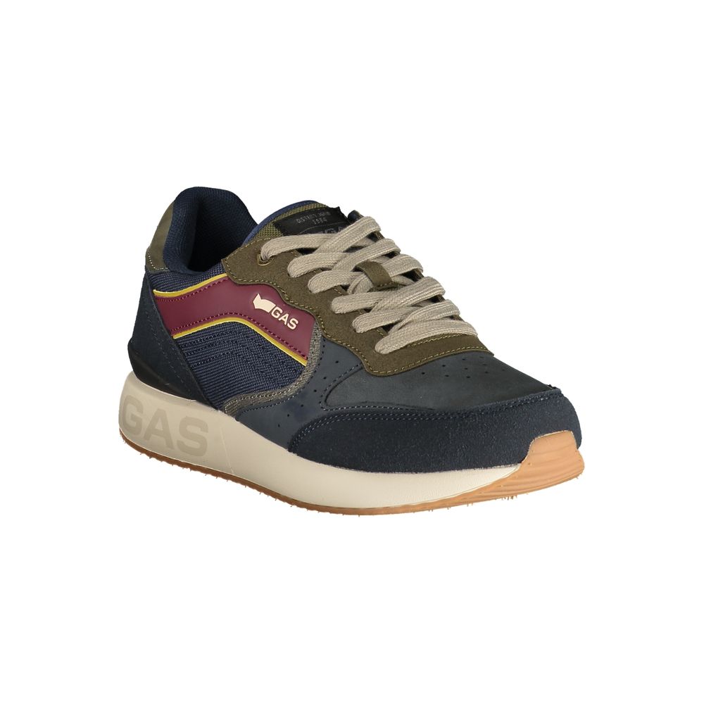 Blue Polyurethane Men's Sneaker