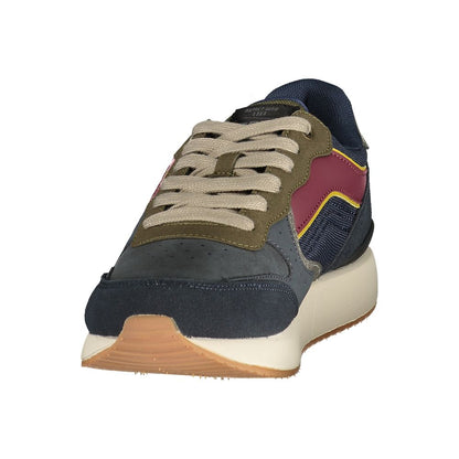 Blue Polyurethane Men's Sneaker