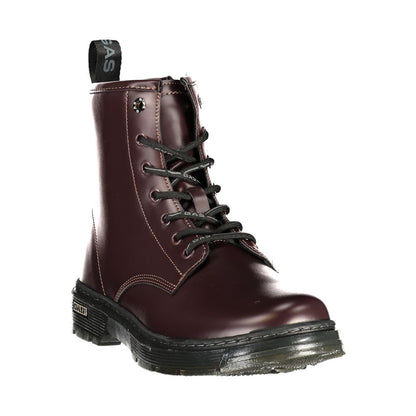 Red Polyurethane Women's Boot