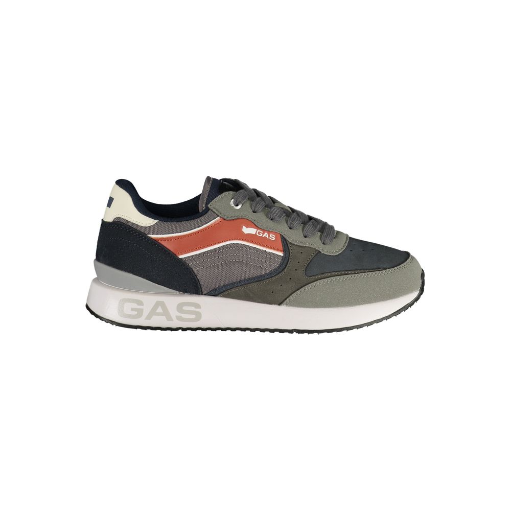 Blue Polyurethane Men's Sneaker