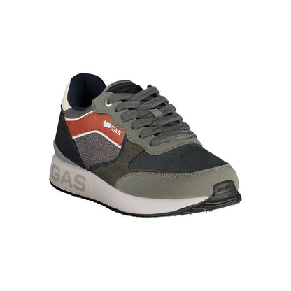 Blue Polyurethane Men's Sneaker