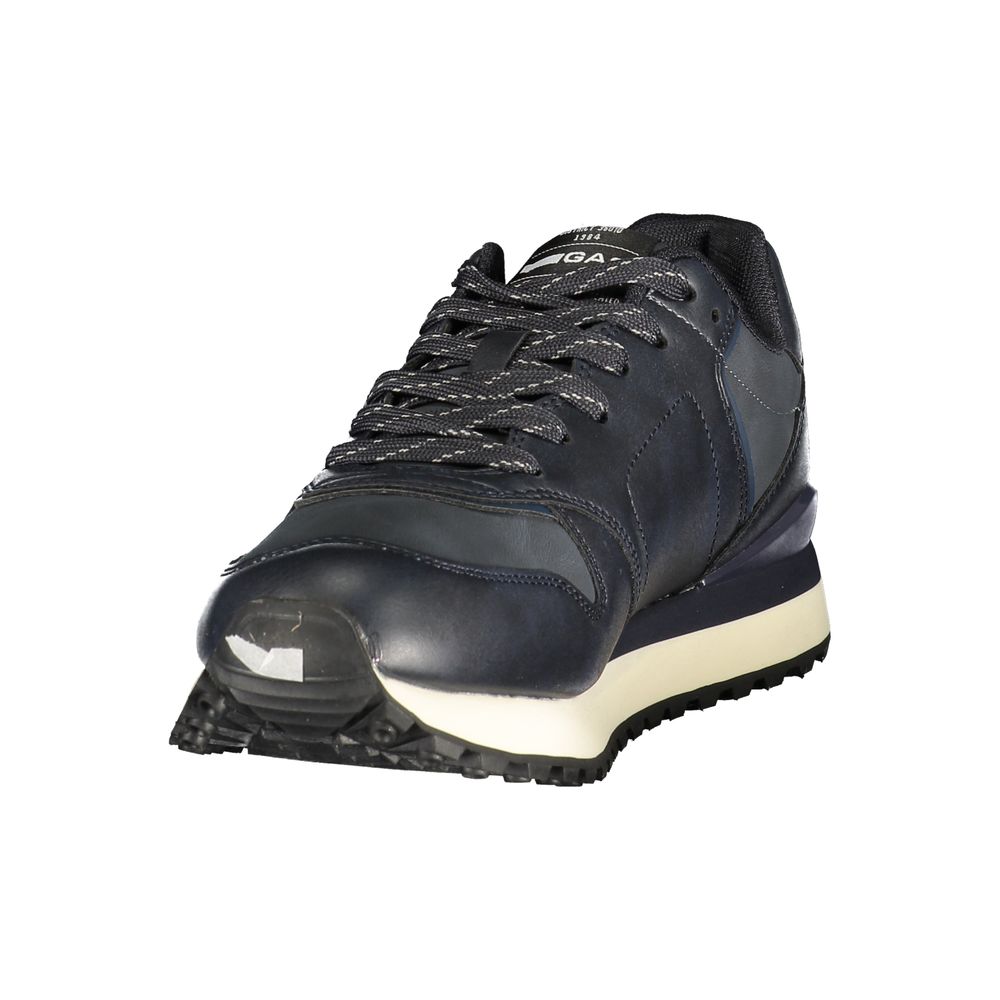 Blue Polyurethane Men's Sneaker
