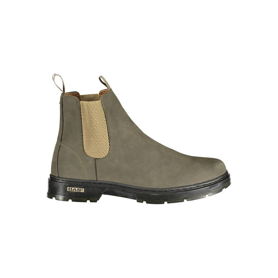Brown Polyurethane Men's Boot