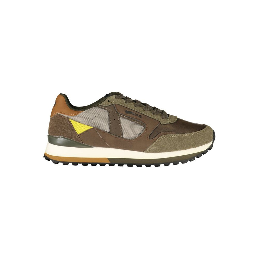 Brown Polyurethane Men's Sneaker