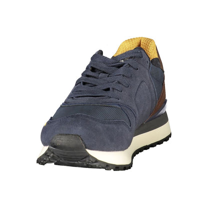 Blue Polyurethane Men's Sneaker