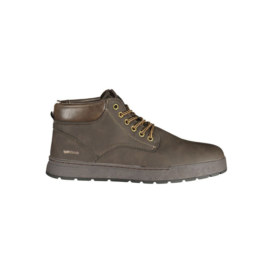 Brown Polyurethane Men's Sneaker