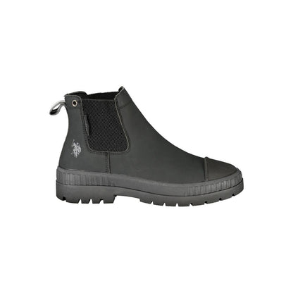 Black Polyurethane Women's Boot