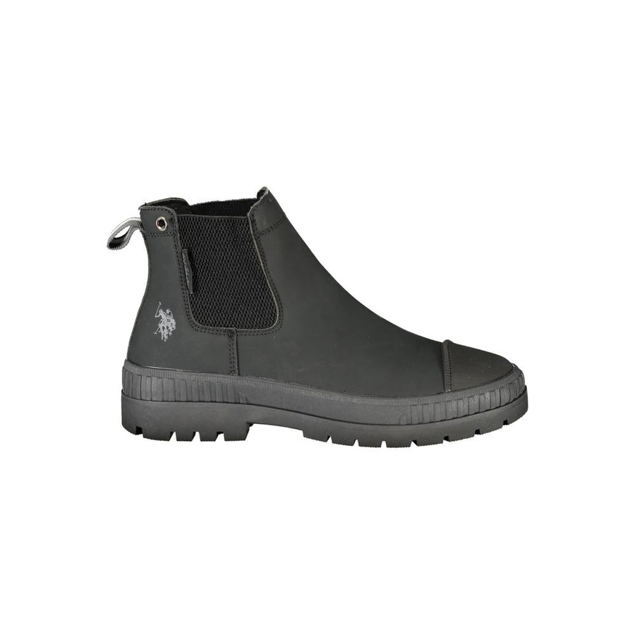 Black Polyurethane Women's Boot