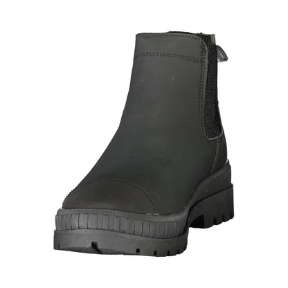 Black Polyurethane Women's Boot