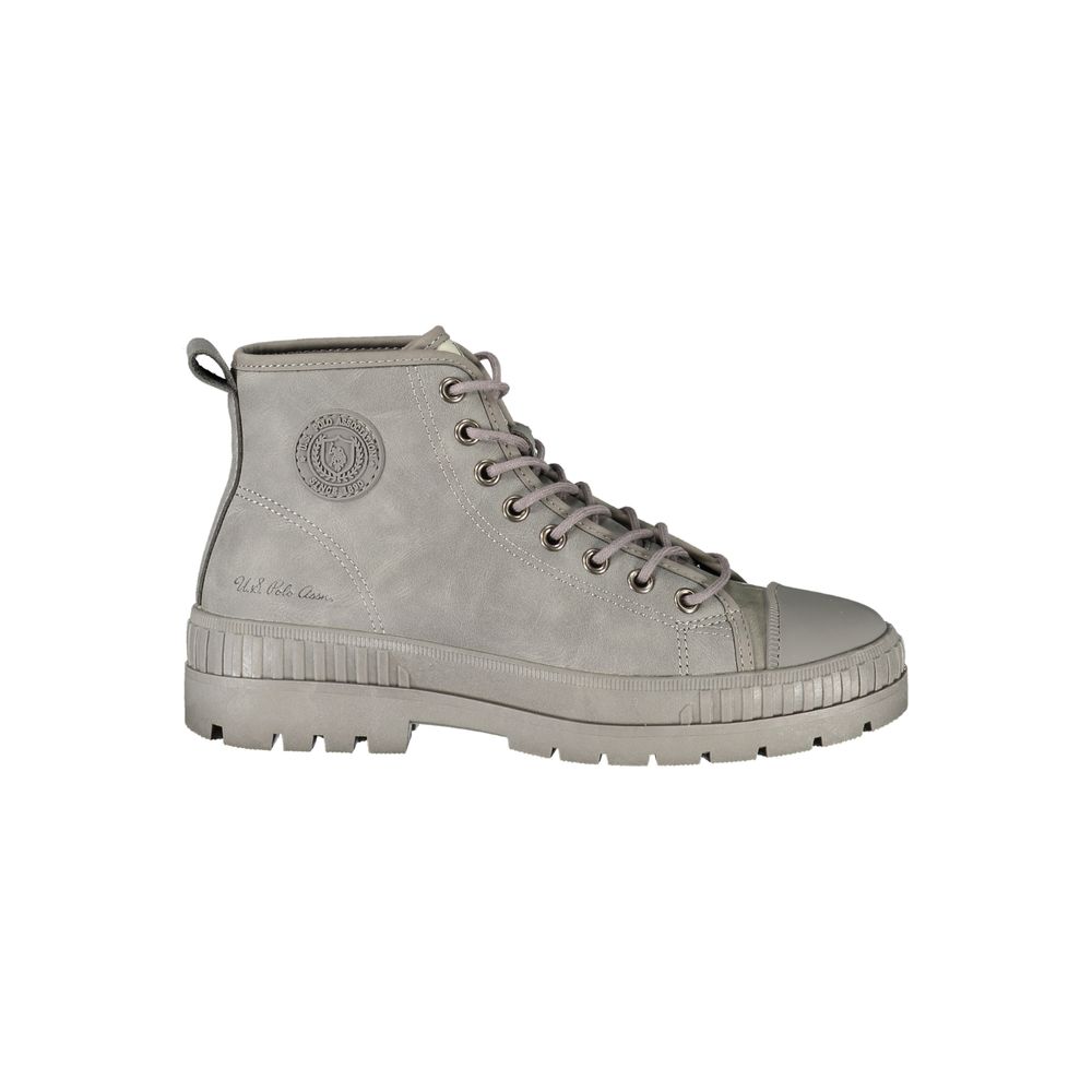 Gray Polyurethane Women's Boot