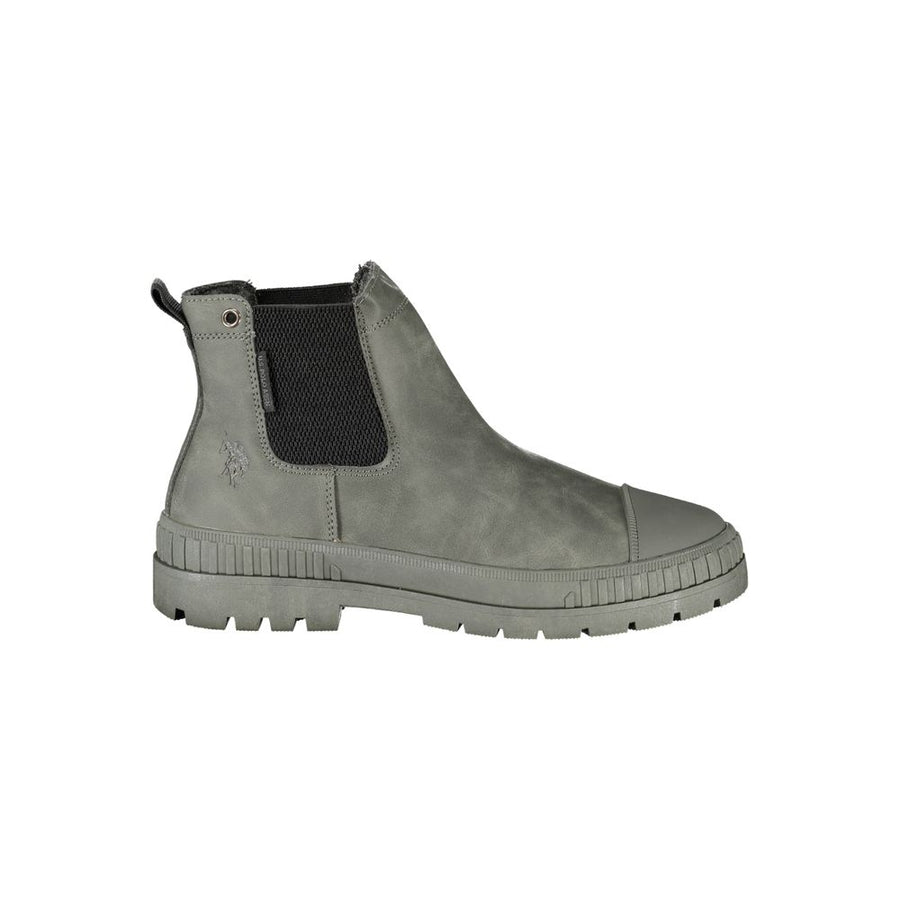 Grey Polyurethane Men's Boot