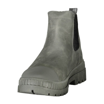 Grey Polyurethane Men's Boot