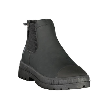 Black Polyurethane Men's Boot