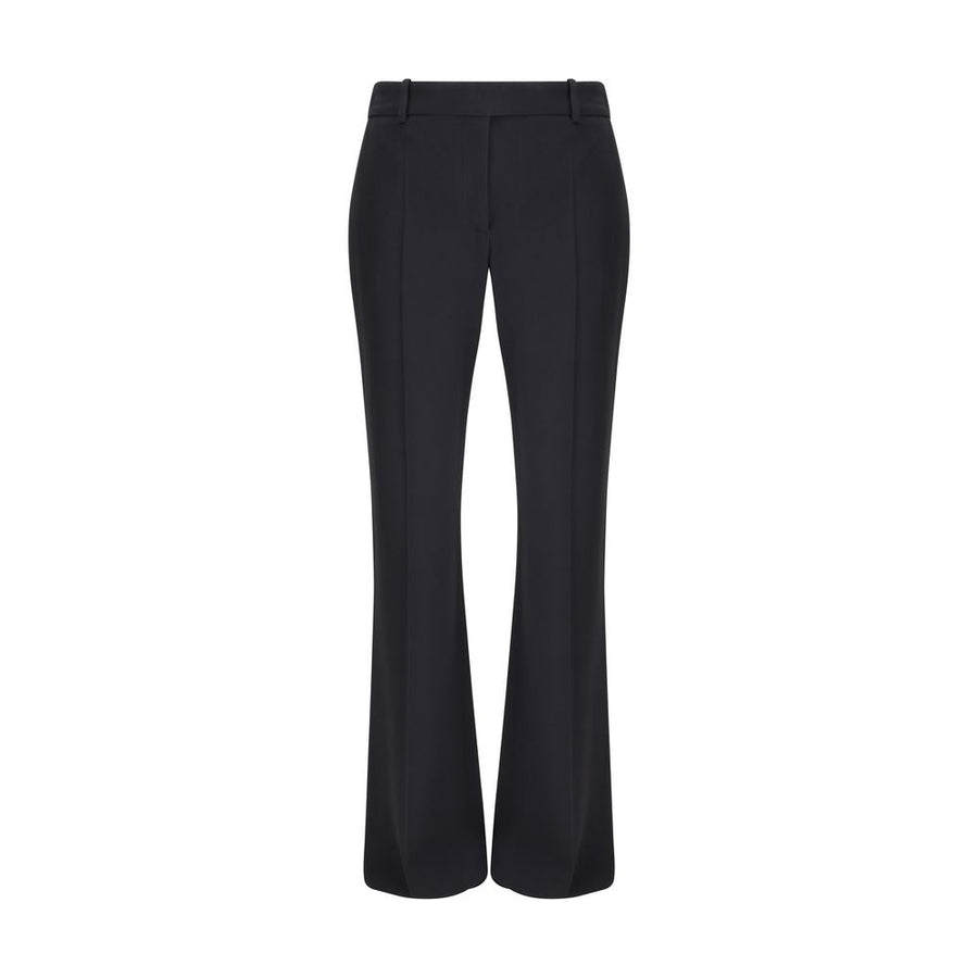 Black Acetate Flared Pants
