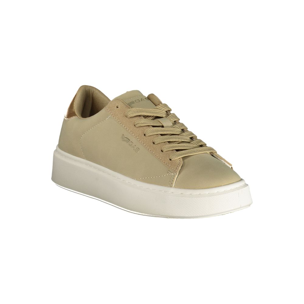 Beige Polyurethane Women's Sneaker
