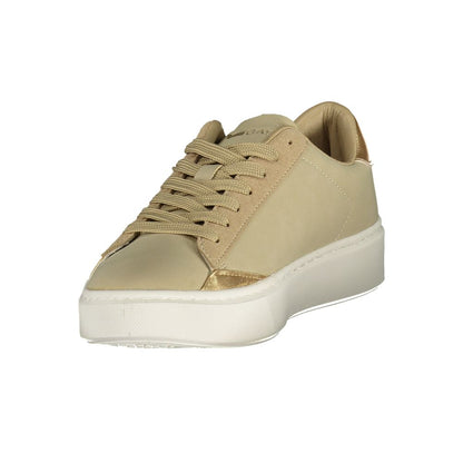 Beige Polyurethane Women's Sneaker