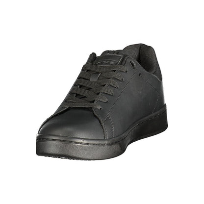 Black Polyurethane Men's Sneaker